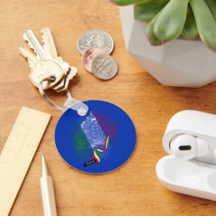 Italian flag key ring