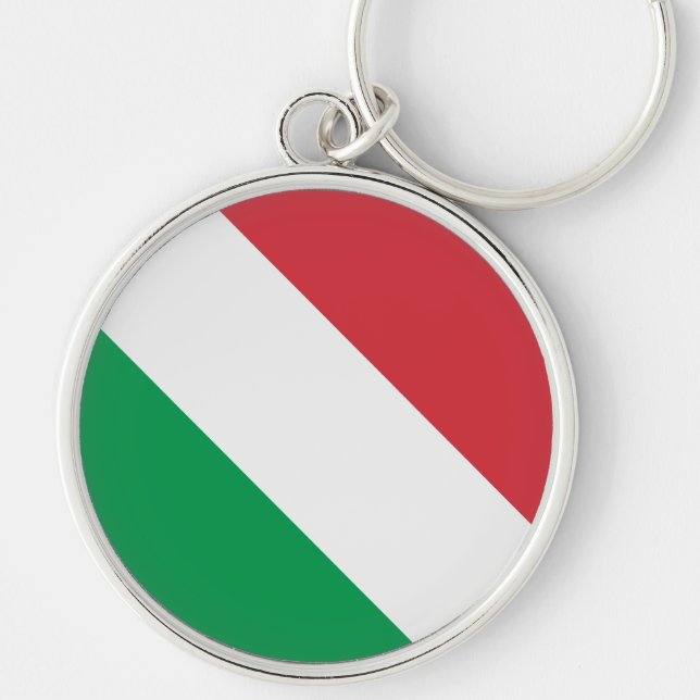 Italian Flag Key Ring (Front)
