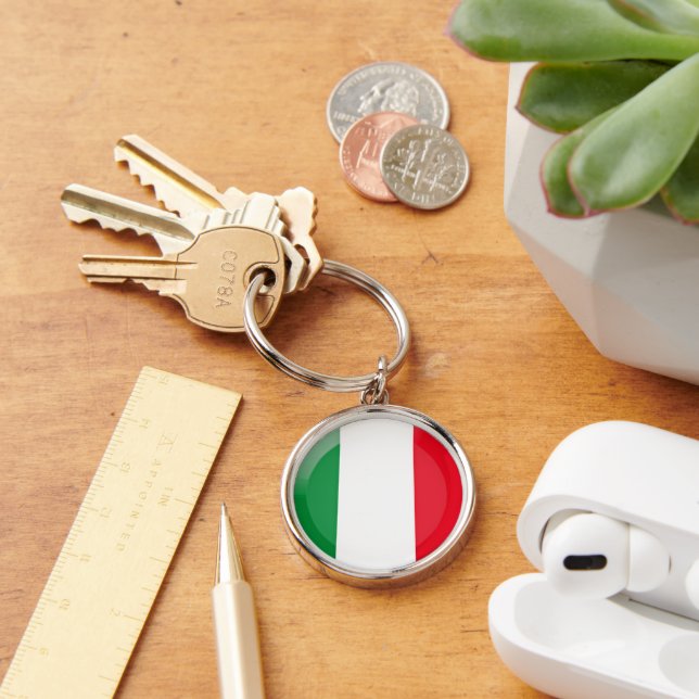 Italian flag key ring (Desk)