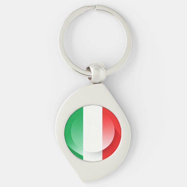 Italian Flag Keychain  (Front)