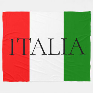 Italian Flag Large ITALIA Fleece Blanket