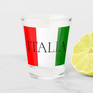 Italian Flag Large ITALIA Shot Glass
