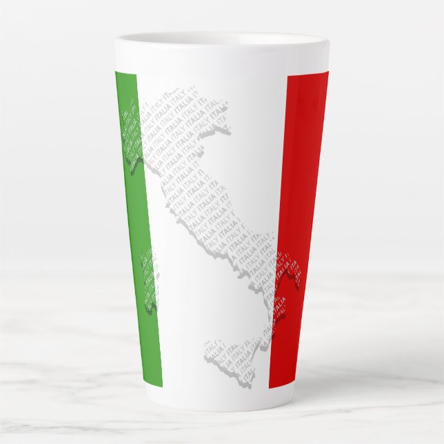 Italian flag latte mug (Front)