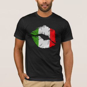 Italian Flag Lips T-Shirt