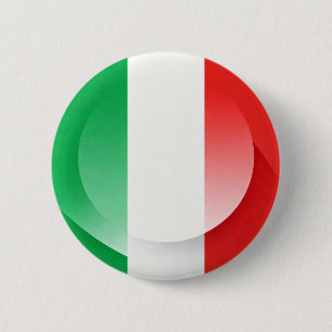 Italian Flag Minimalist Button