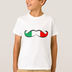 Italian Flag Moustache T-Shirt