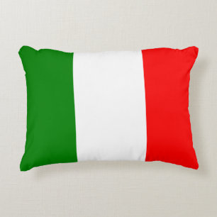Italian Flag of Italy Bandiera d'Italia Tricolore Decorative Cushion