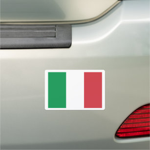 Italian flag of Italy custom flexible Car Magnet