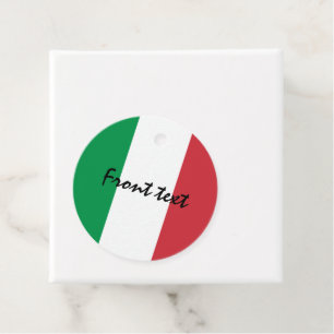 Italian flag of Italy custom party Favour Tags