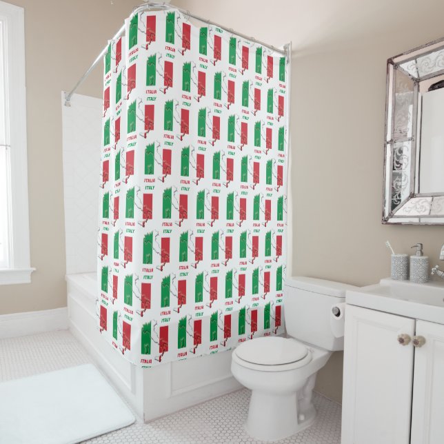 Italian FLAG OF ITALY Italia Shower Curtain (In Situ)