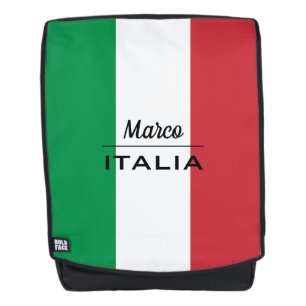 Italian flag of Italy personalised office - school Backpack
