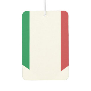 Italian Flag on a cloudy background Car Air Freshener
