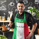 Italian Flag Personalised Nonno Time To Cook Apron<br><div class="desc">Italian Flag customised Nonno (can change name) Time To Cook (can change message). Every Italian has family and friends who love cooking for everyone, the perfect gift to get the person who has everything. Personalise this to suit your needs. Stay clean cooking and look fabulous while doing it. Personalise and...</div>