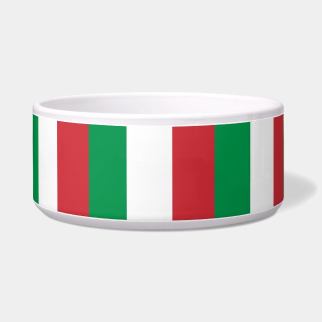 Italian Flag Pet Bowl (Left)
