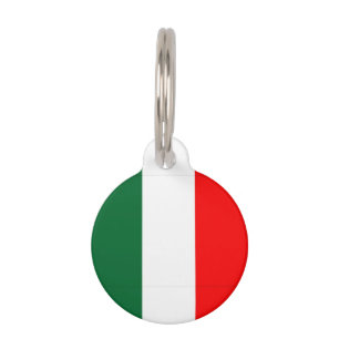 Italian Flag Pet Tag