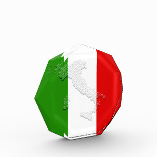 Italian flag photo block