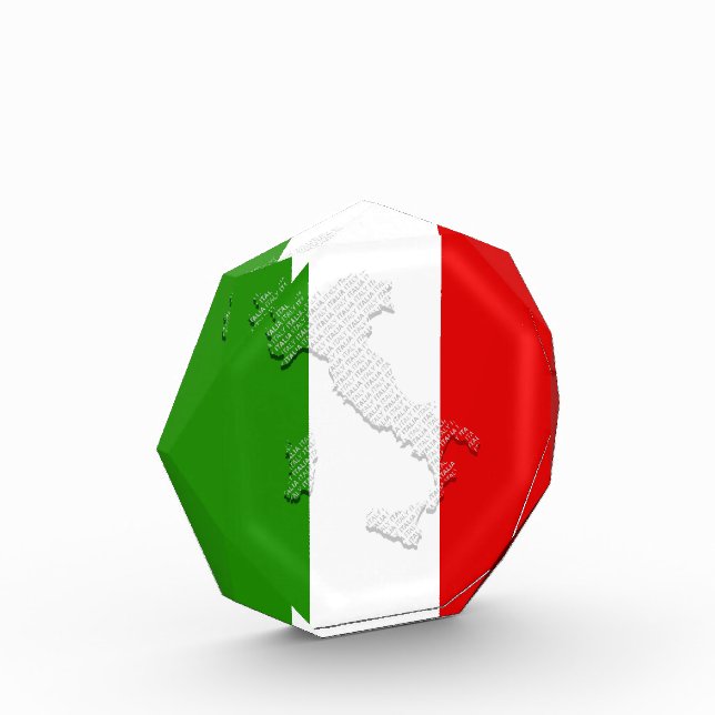 Italian flag photo block (Left)
