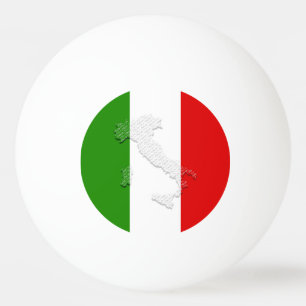Italian flag ping pong ball