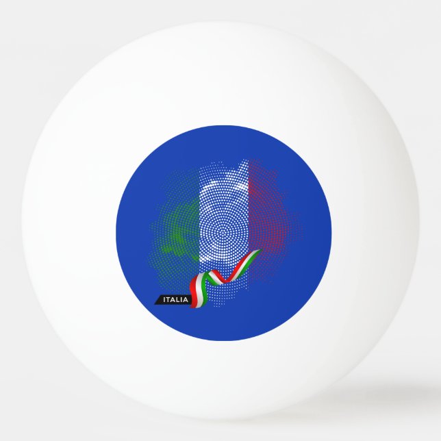Italian flag ping pong ball (Front)