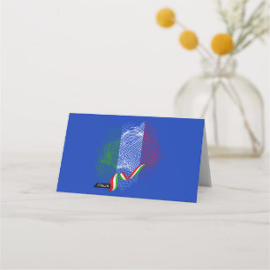 Italian flag place card