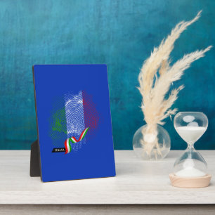 Italian flag plaque