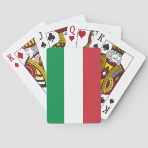 Italian flag playing cards   Tricolore Italy
