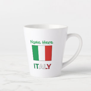 Italian Flag Republic Day Pride Personalised Gift Latte Mug