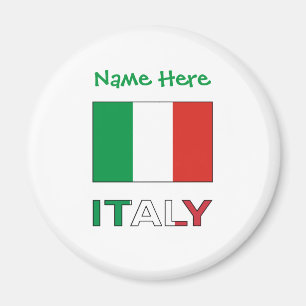 Italian Flag Republic Day Pride Personalised Gift Magnet