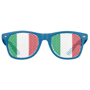 Italian Flag  Retro Sunglasses