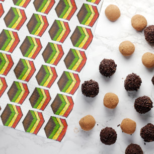 Italian Flag Seven Layer Rainbow Christmas Cookie Tea Towel