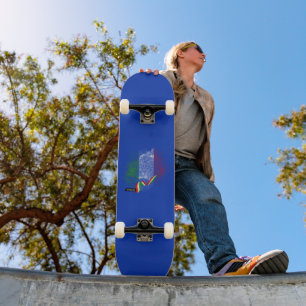 Italian flag skateboard