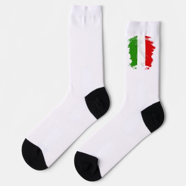 Italian flag socks (Left)