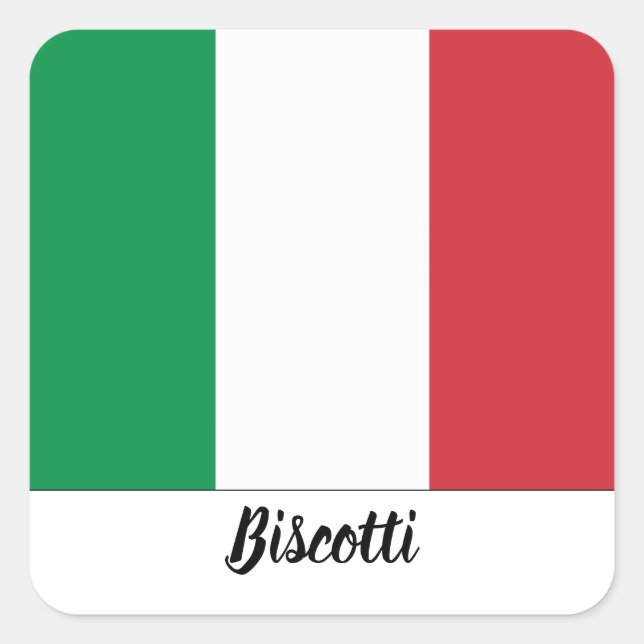 Italian Flag Sticker (Front)