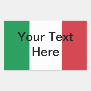 Italian Flag Sticker - Customizeable