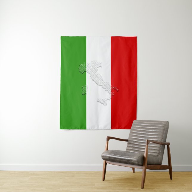 Italian flag tapestry (In Situ)