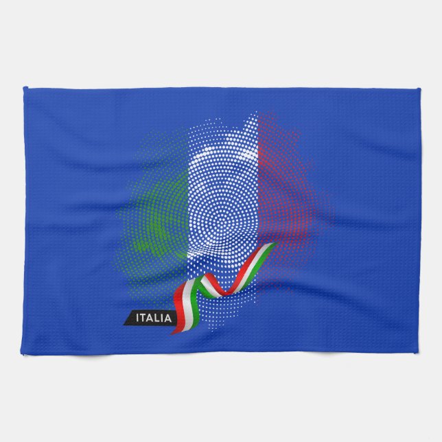 Italian flag tea towel (Horizontal)