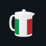 Italian Flag Teapot<br><div class="desc">Elegant Teapot with Flag of Italy. This product its customisable.</div>