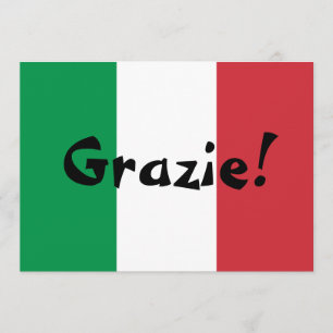 Italian Flag Thank You
