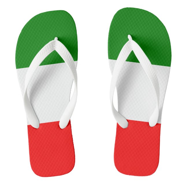 Italian Flag Thongs (Footbed)