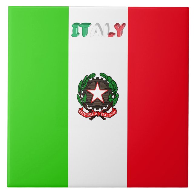 Italian flag tile (Front)