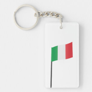 Italian flag toothpick key ring