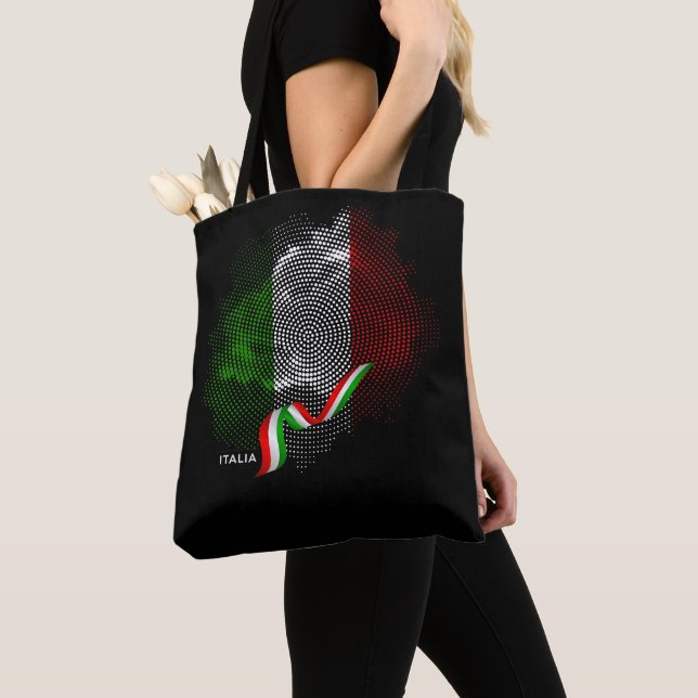 Italian flag tote bag (Close Up)