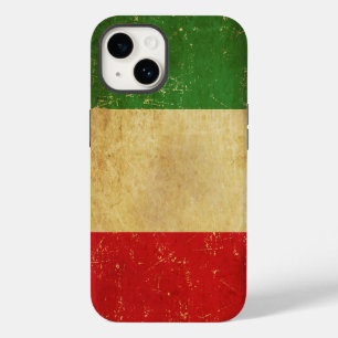 Italian Flag Vintage Grunge Case-Mate iPhone 14 Case