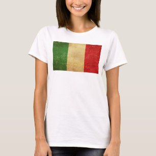 Italian Flag Vintage Grunge Women's White T-Shirt