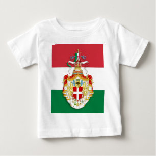 Italian Flag with insignia of the Kingdom of Italy Baby T-Shirt