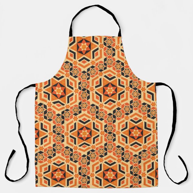 Italian floor geometric pattern, vintage mosaic. apron (Front)
