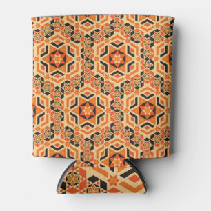 Italian floor geometric pattern, vintage mosaic. can cooler