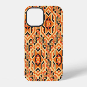 Italian floor geometric pattern, vintage mosaic. iPhone 12 case