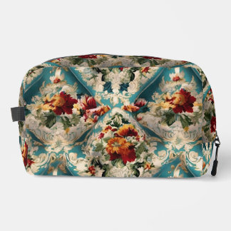 Italian Floral Damask Whimsical Pattern Dopp Kit