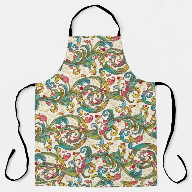 Italian Florentine Flourishes Apron (Front)